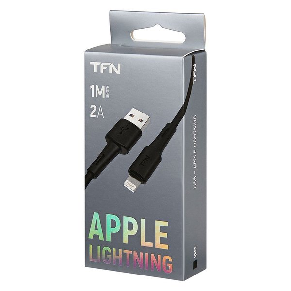 Кабель USB для iPhone TFN 1м black