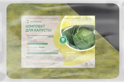 Комплект для капусты мульчирующий и укрывной желто-черный 80г/м² 1,06х6м + шапочка желтая 10шт