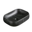 Раковина на столешницу Ceruttispa CR0086 MMB1 (565х400х145) мрамор матовый черный, прямоугольная