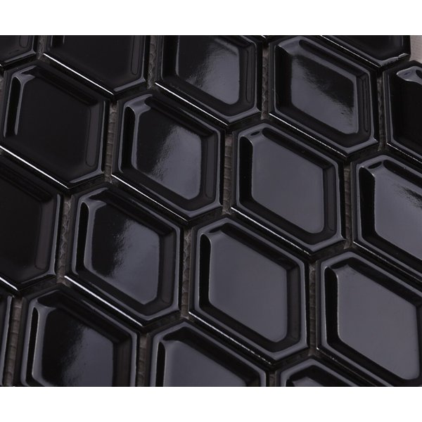 Мозаика Tessare 32,5х25х0,7см керамика черный шт(QY74000)
