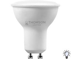 Лампа светодиодная THOMSON 8Вт GU10 4000K свет нейтральный белый