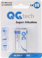Батарейка алкалиновая QG tech 6LR61 1шт/крона