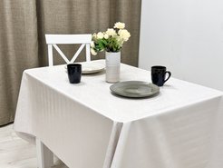 Клеенка Полли Аида 140см белый, ПВХ