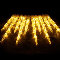 Электрогирлянда-конструктор Сосульки 10 шт 40 теплых LED ламп 2,7м VEGAS 