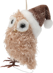 Украшение фигурное Совенок 9см, бежевый, SYXTSE-5625025