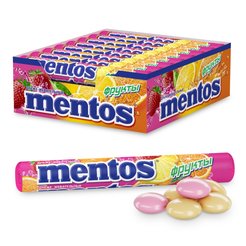 Драже жевательное Mentos 37,5г Фрукты
