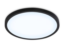 Светильник светодиодный ультратонкий FZ1957 BK черный IP54 26W 5000K D370х15 (Без ПДУ)