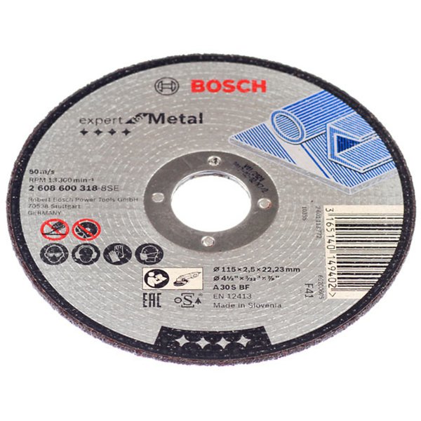 Круг отрезной по металлу Bosch 115х2,5х22мм