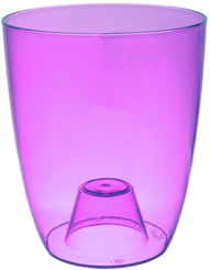 Кашпо пластиковое Орхидея d15см h16см, фиолетовый