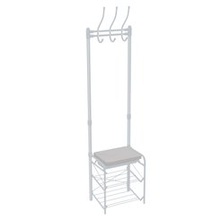 Вешалка напольная в прихожую Nika ВПШ3/МС-К 47,5х33х175см сталь, серый