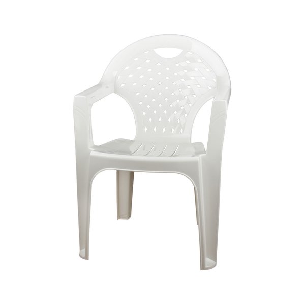 Кресло пластиковое белое М2608