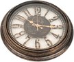 Часы настенные d40см пластик коричневый