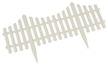 Заборчик декоративный Мегасад Рейка 60х32,5см, 4 секции, полипропилен, белый, HD7014 