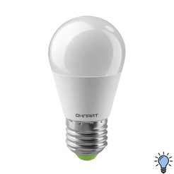 Лампа светодиодная шарик 13Вт Е27 6500К (90-240В)Онлайт PRO