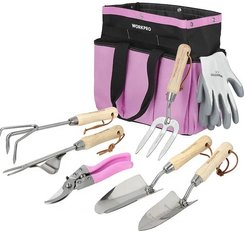 Набор инструментов садовый Pink Lady Workpro 8 предметов