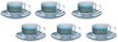 Набор чайный Luminarc Bagatelle Turquoise на 6персон 220мл синий, стекло