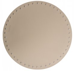 Салфетка сервировочная Domenik Beige 38см с заклепками серо-бежевый ПВХ