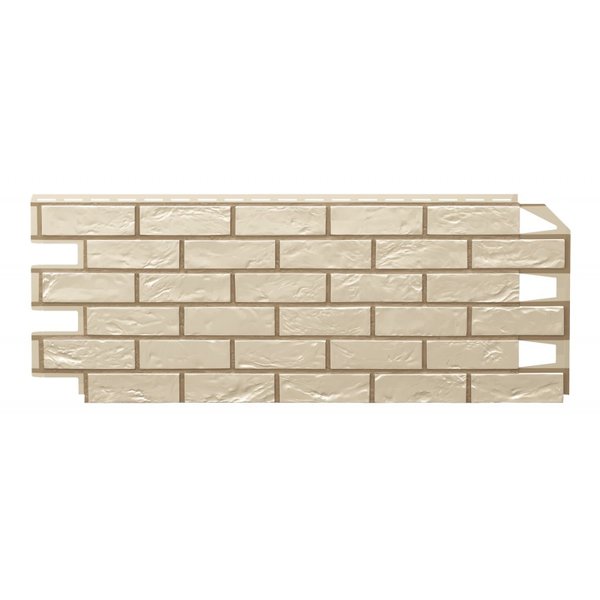 Панель фасадная Vilo Brick 1000х420х10мм слоновая кость с фугой
