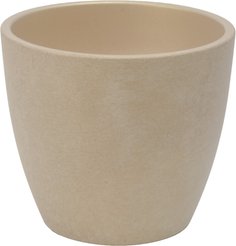 Кашпо бетонное Аура d18см h15см v2,15л, бутон, бежевый
