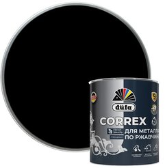 Грунт-эмаль по ржавчине 3в1 DUFA CORREX глянцевая RAL-9005 черный 0,75л