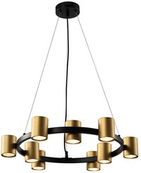 Люстра Rivoli Chloe 3153-309 черный/металл 9хGU10