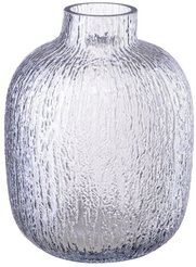 Ваза декоративная из цветного стекла,h23,голубой