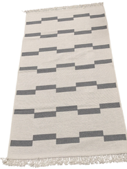 Ковер хлопковый двусторонний TERESSA 130 LT.GREY/CREAM 1,0х3,0м