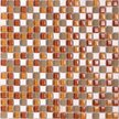 Мозаика Tessare 30,5х30,5х0,6см стекло-мрамор микс бежево-янтарный шт(KS24)