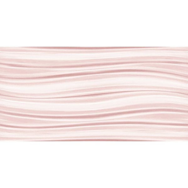 Плитка настенная Дактель Волна 40х20см розовый 1,28м²/уп