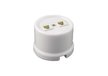 Розетка телефон.+комп.Ретро В1-303-21 RJ11+RJ45 белый