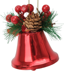 Украшение фигурное Колокольчик 8см, красный, SYTLD-5225024