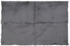 Коврик из искусственного меха кролика темно-серый 60х90см на подложке TPR