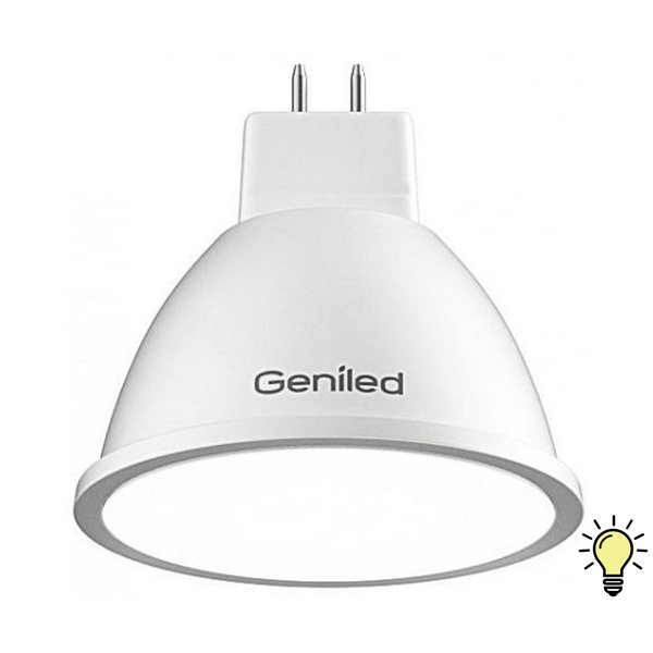 Лампа светодиодная Geniled 6Вт GU5.3 2700К свет теплый