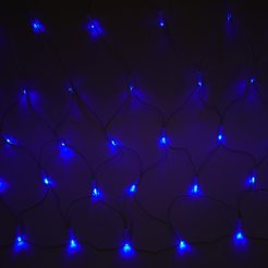 Электрогирлянда Сетка внешняя 1,5х2м 160LED,синий B8-160B