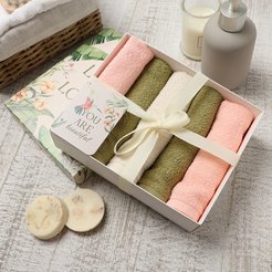 Набор махровых салфеток Botanic 30х30см-5шт, 340гр/м2