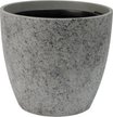 Кашпо бетонное Гризайль d36,4см h33см v22л, бутон, серый, с вкладкой