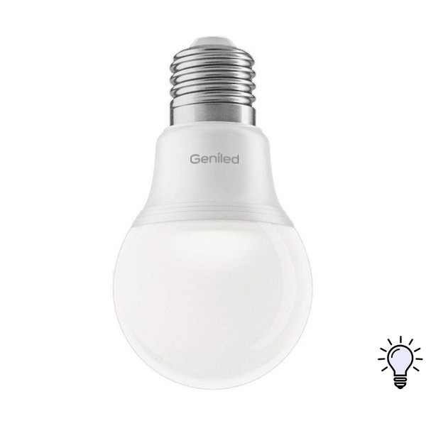 Лампа светодиодная Geniled 7Вт Е27 груша 4200К свет нейтральный белый