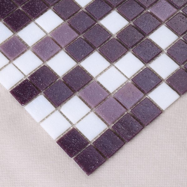 Мозаика Tessare 32,7х32,7х0,4см стекломасса бело-сиреневый шт(RHM06)
