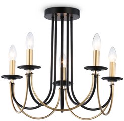 Люстра Ambrella light TR9621/5 BK/CGD черный/золото 5хE14