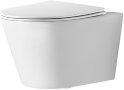 Унитаз подвесной Alcora Chic Tornado безободковый с сиденьем DPL, e-off, slim, lift