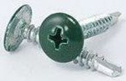 Саморез с прессшайбой со сверлом зеленый RAL 6005 4,2х19 (150шт) №394