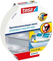 Лента противоскользящая белая 25х5 tesa
