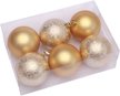 Набор шаров 6шт 8см золото SYQA-0125267