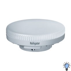 Лампа светодиодная Navigator 15Вт GX53 таблетка 6500K свет холодный белый