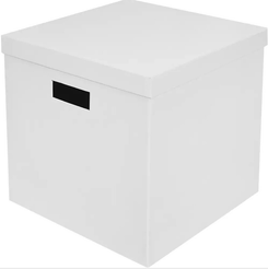Набор коробок Storidea 31х31х31см с крышкой, картон, белый 2шт