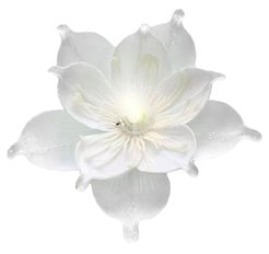 Украшение елочное Magic Time Цветок со светодиодной подсветкой 21x21x18см арт.92408