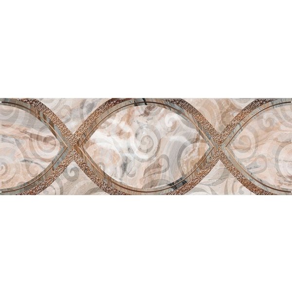 Декор настенный Лигурия 20х60см коричневый шт(17-03-15-608-0)
