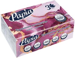 Полотенца бумажные Papia 3 слоя 100 листов