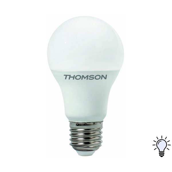 Лампа светодиодная THOMSON 7Вт Е27 груша 4000К свет нейтральный белый