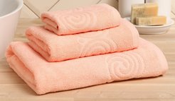 Полотенце махровое Love Life Border 50х90см, цв. персиковый, 100% хлопок, 380гр/м2